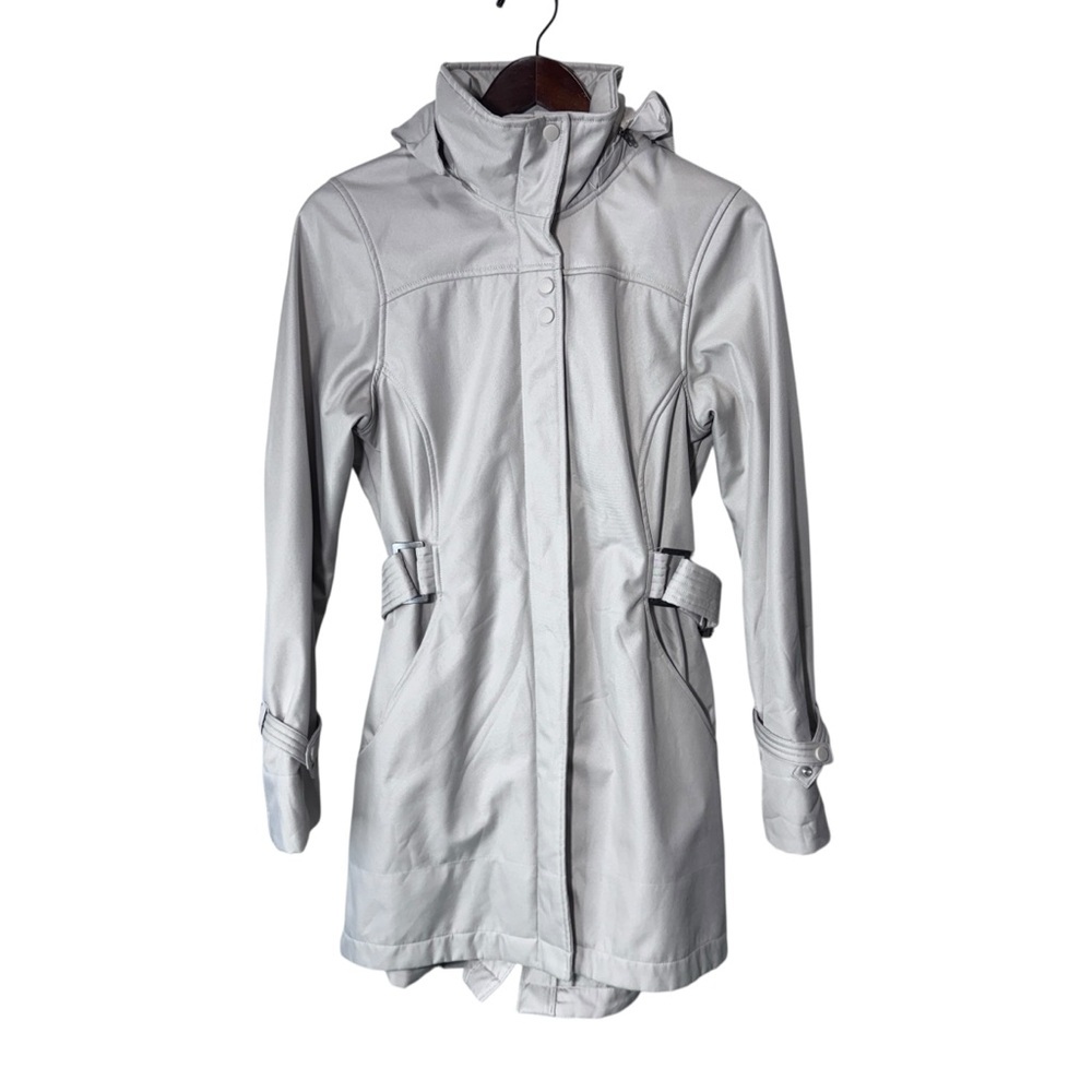 True North Women's Size Small Beige Spring/Fall Coat Hooded Lined Size Small